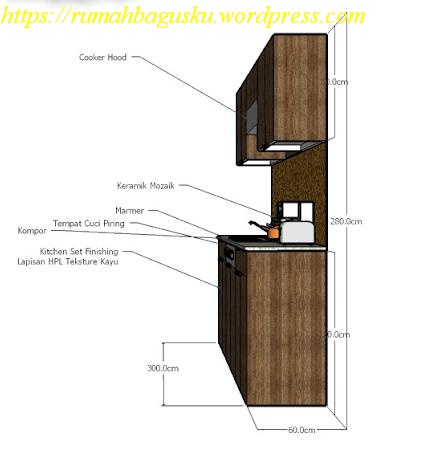 Desain Interior Dapur Kecil on Desain Interior Dapur Kecil Minimalist Ukuran 1 9  3 8 M